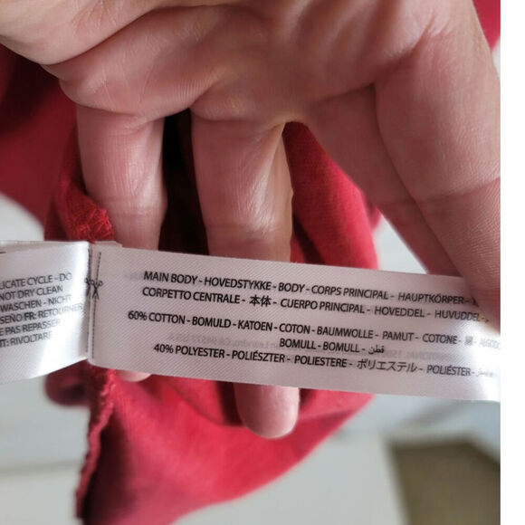 ARIAT REBAR COTTON STRONG LONG SLEEVE QUALITY TSHIRT IN HEATHERED RED, SZ 2XL - Picture 7 of 13